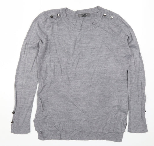 Primark Womens Grey  Knit Pullover Jumper Size 6