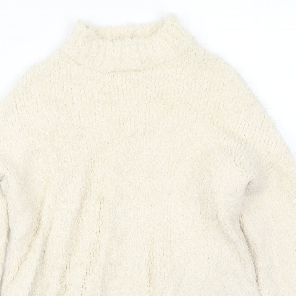 Womens UK Size XS Sparkle & Fade Beige Pullover Jumper