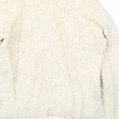 Womens UK Size XS Sparkle & Fade Beige Pullover Jumper