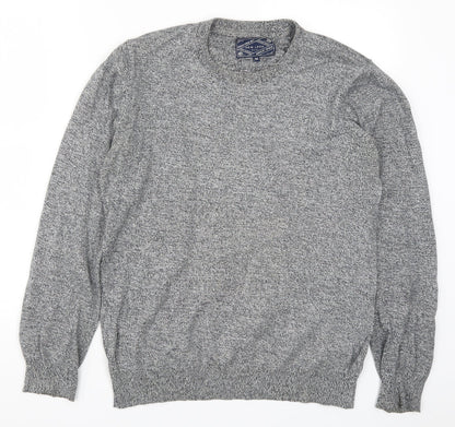 New Look Mens Grey  Knit Pullover Jumper Size M