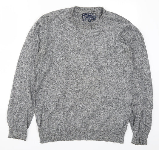 New Look Mens Grey  Knit Pullover Jumper Size M