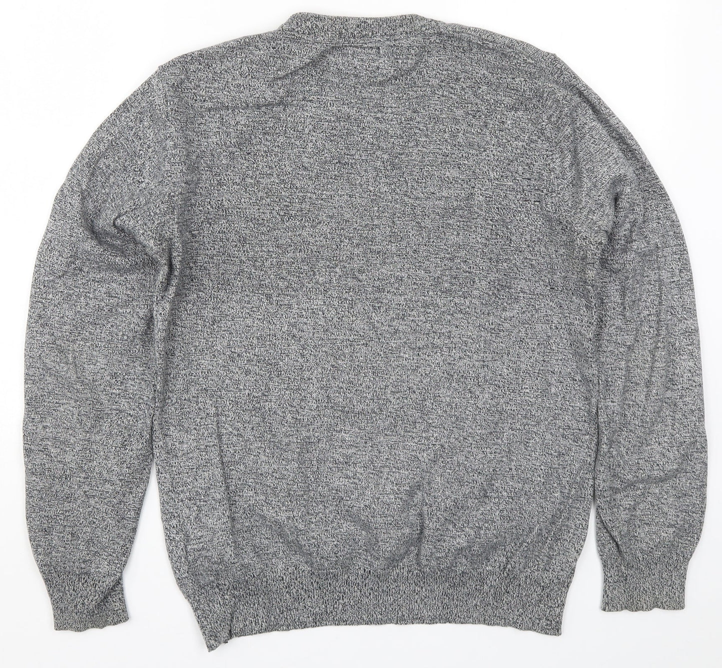 New Look Mens Grey  Knit Pullover Jumper Size M