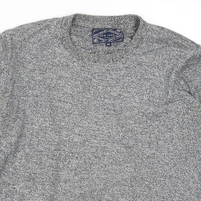 New Look Mens Grey  Knit Pullover Jumper Size M