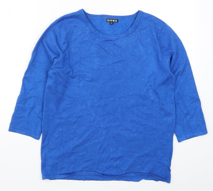 Womens UK Size S Casamia Blue Pullover Jumper