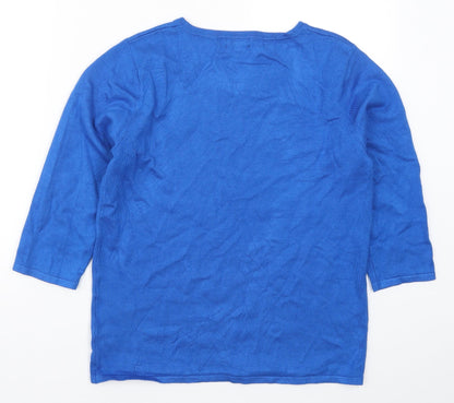 Womens UK Size S Casamia Blue Pullover Jumper