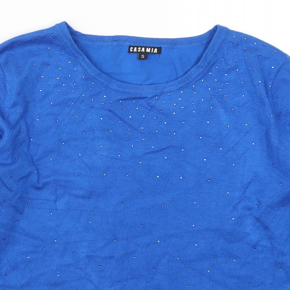 Womens UK Size S Casamia Blue Pullover Jumper