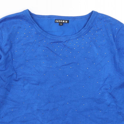 Womens UK Size S Casamia Blue Pullover Jumper