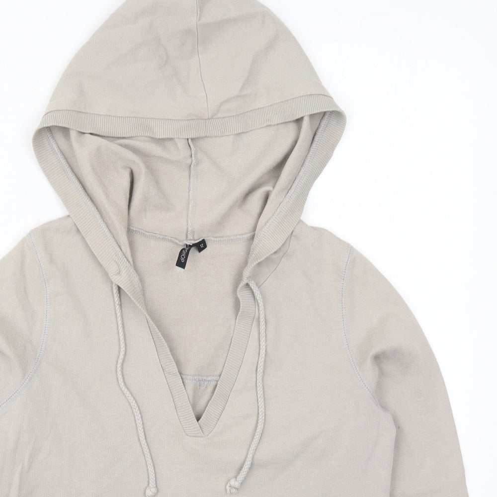 Topshop Womens Beige   Pullover Hoodie Size 12
