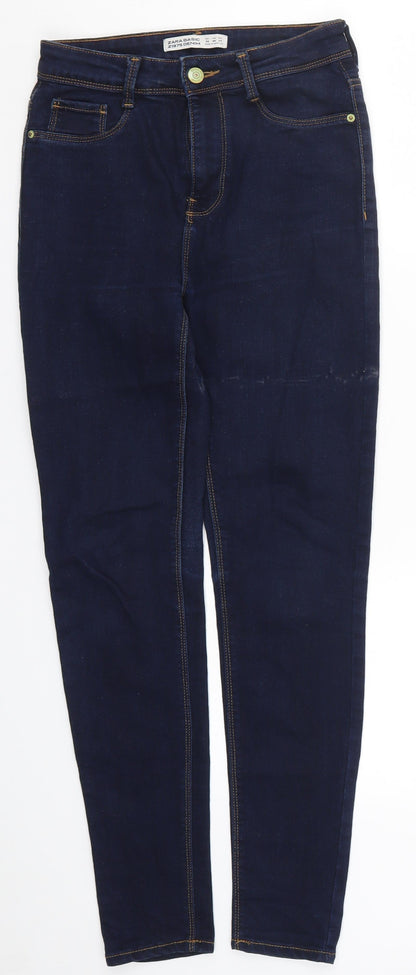 Zara Womens Blue  Denim Skinny Jeans Size 8 L27 in