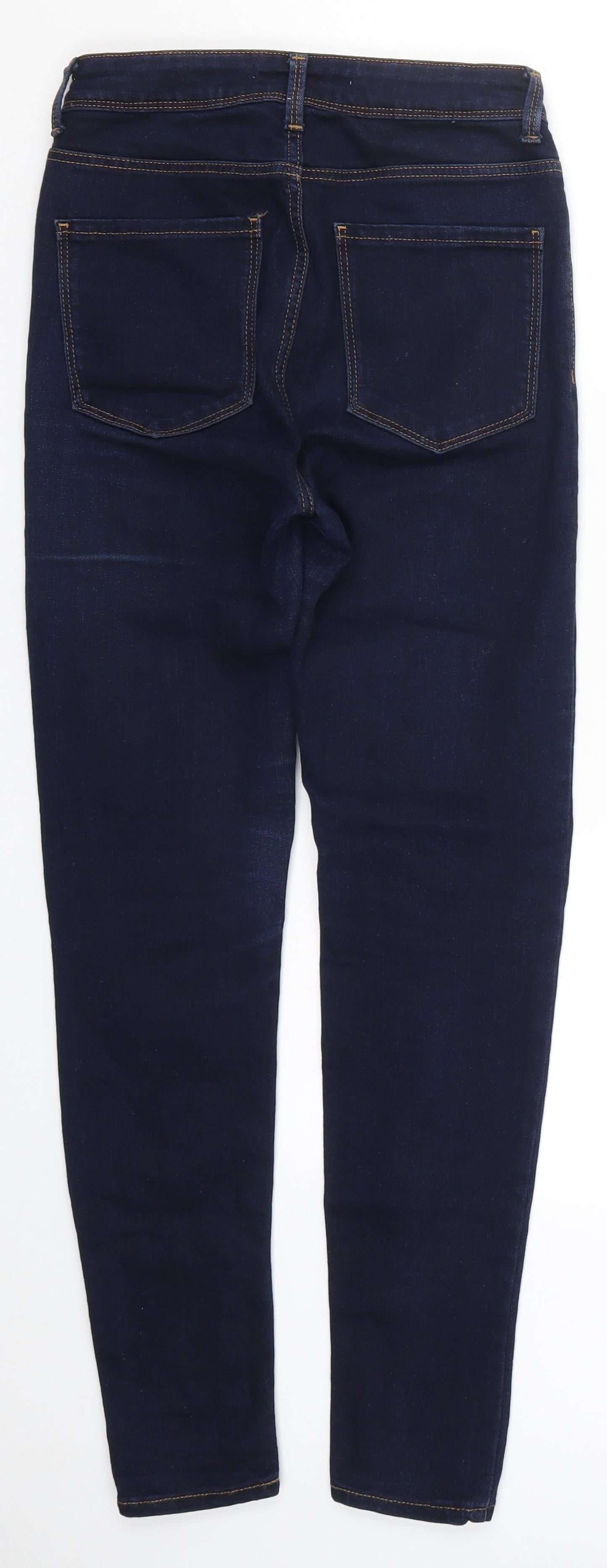 Zara Womens Blue  Denim Skinny Jeans Size 8 L27 in