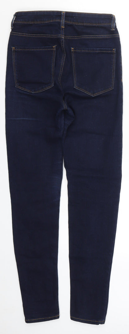 Zara Womens Blue  Denim Skinny Jeans Size 8 L27 in