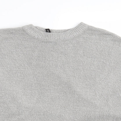 H&M Womens Grey  Knit Pullover Jumper Size M