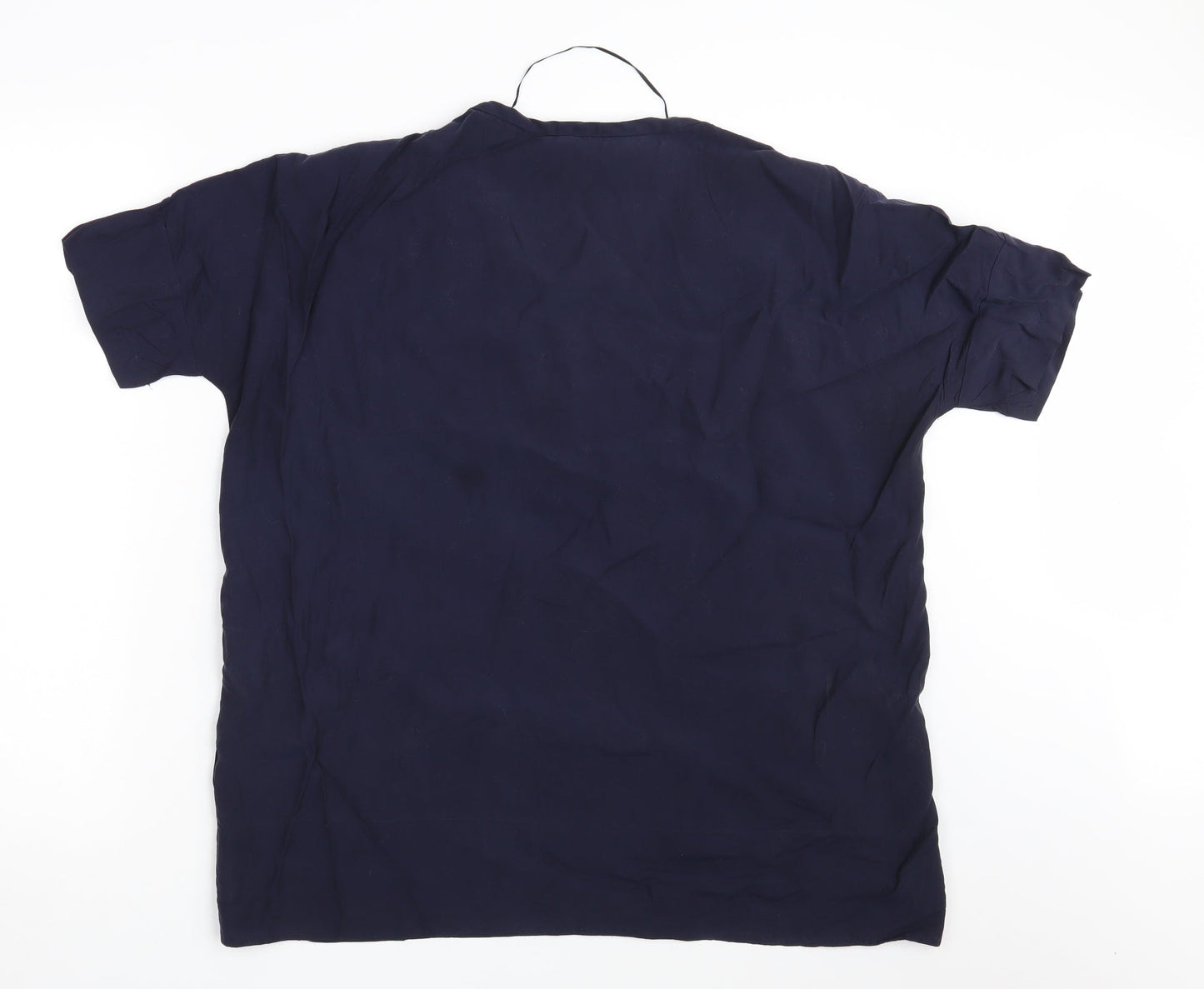 Womens UK Size S Zara Blue Basic Blouse