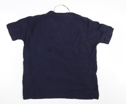 Womens UK Size S Zara Blue Basic Blouse