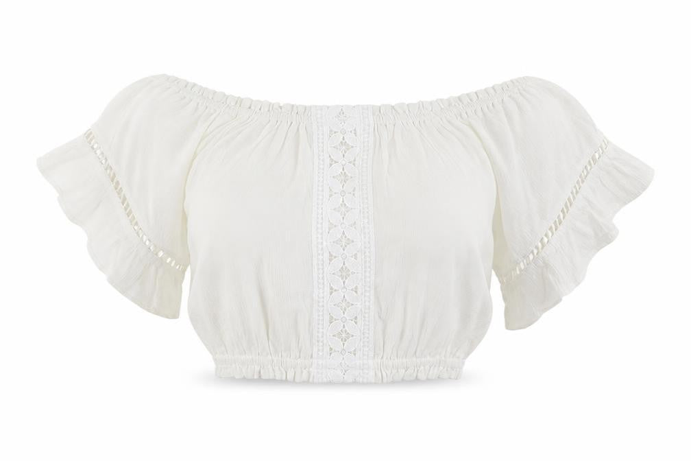 Womens UK Size 10 Divided Ivory Basic Blouse