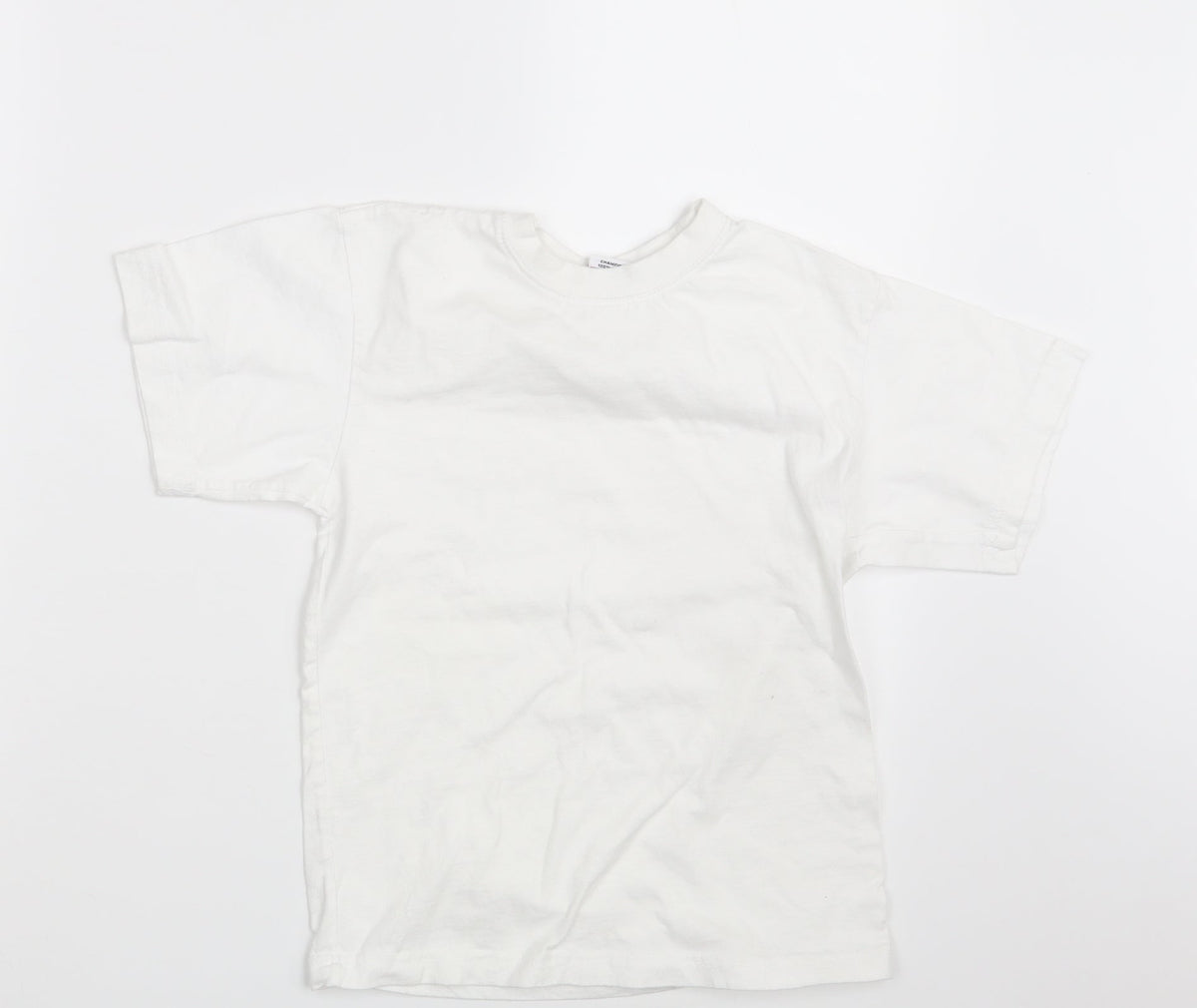 Additional front view of Banner boys’ white basic t-shirt, size 9-10, years