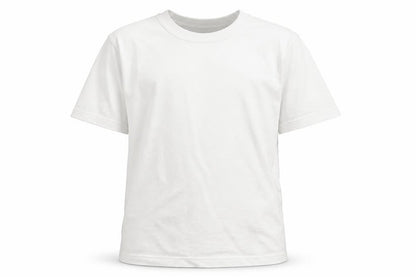 Front view of Banner boys’ white basic t-shirt, size 9-10, years