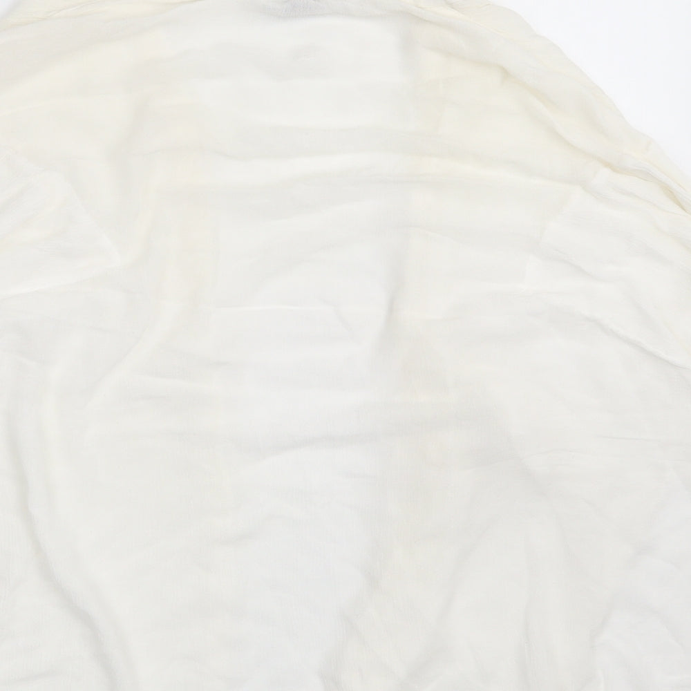 Akasa Womens Ivory   Basic Button-Up Size 10
