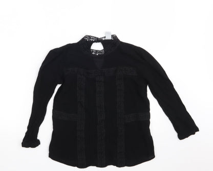 Womens UK Size 8 H&M Black Basic Blouse