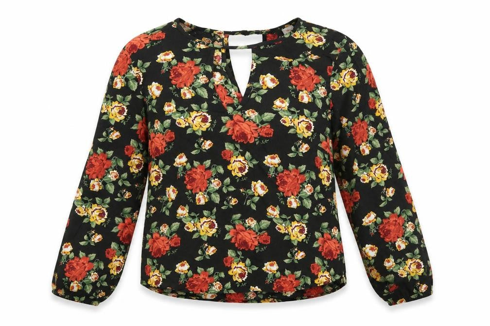 Womens UK Size 10 H&M Black Basic Blouse