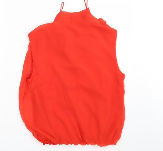 Womens UK Size 12 TU Red Basic Blouse