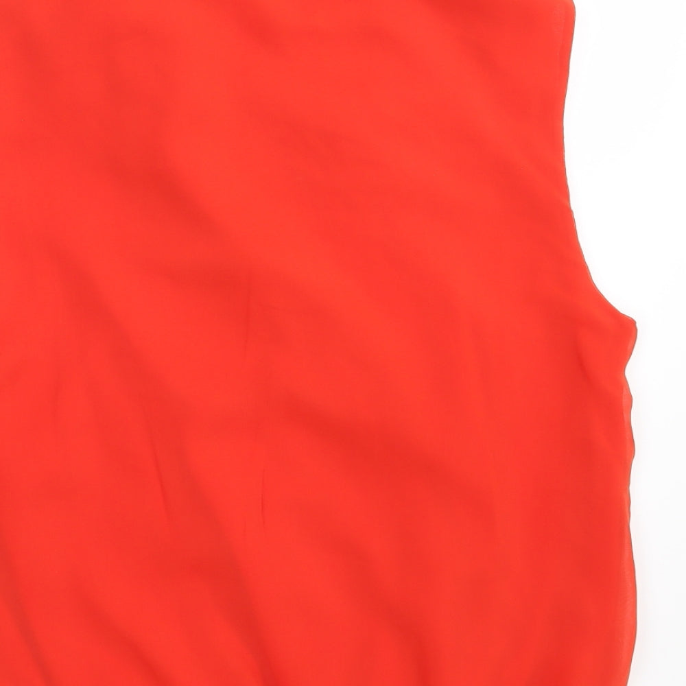 Womens UK Size 12 TU Red Basic Blouse