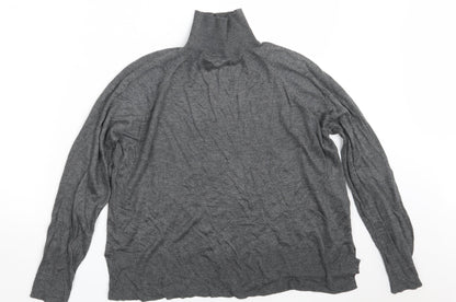 Additional front view of Zara women’s grey pullover sweatshirt, size M