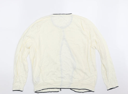 Classic Womens Ivory   Cardigan Jumper Size 18