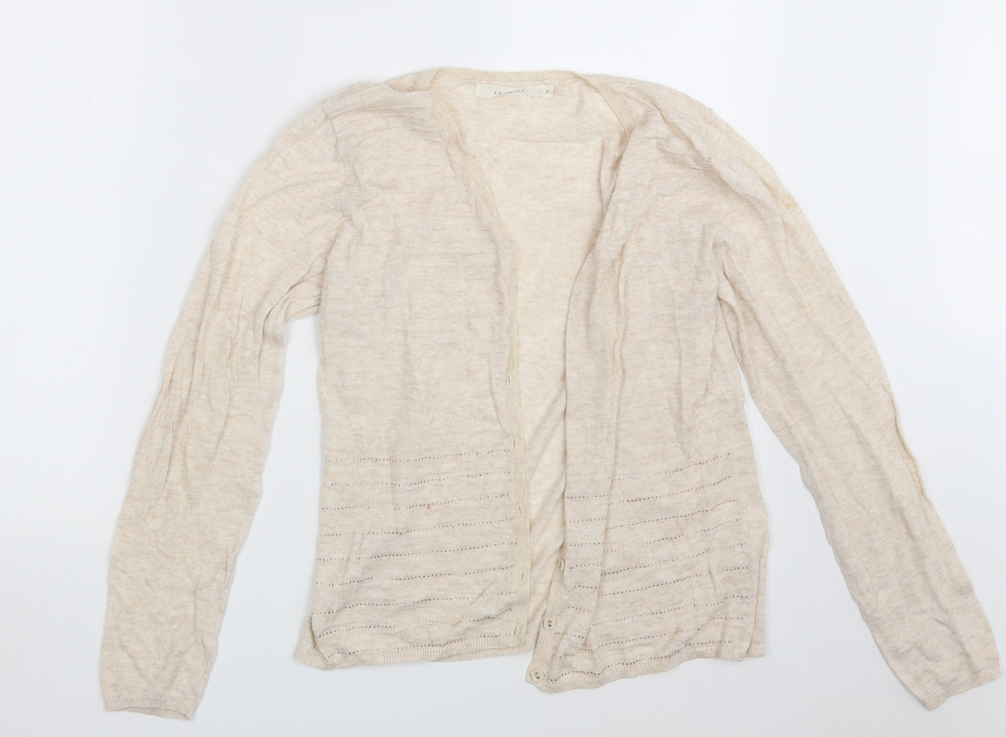 So Sweet Womens Beige   Wrap Jumper Size L