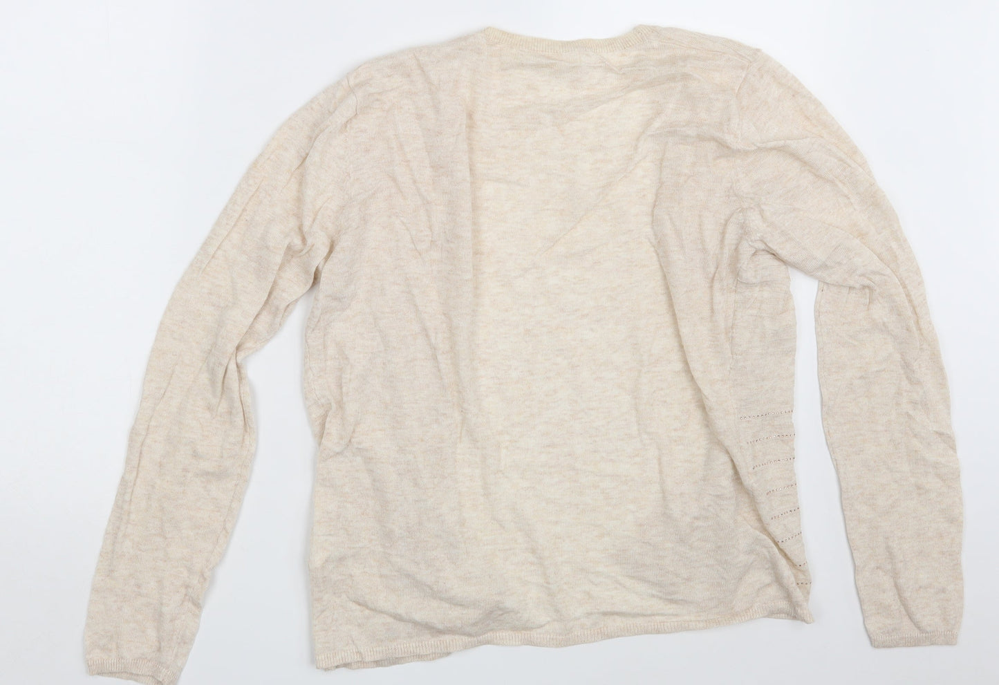 So Sweet Womens Beige   Wrap Jumper Size L