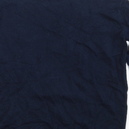 Primark Womens Blue   Pullover Jumper Size 4  - Seasonal Christmas Festive Holiday