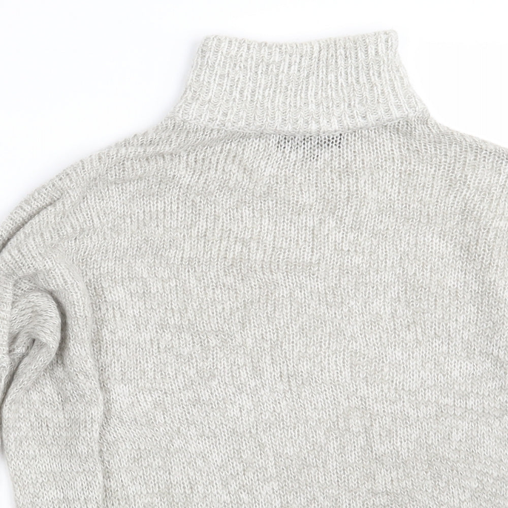 Womens UK Size S New Look Grey Pullover Jumper