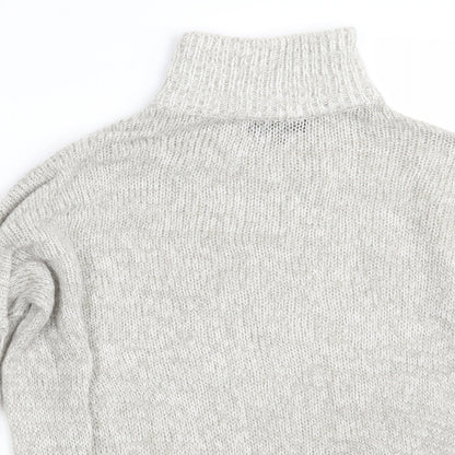 Womens UK Size S New Look Grey Pullover Jumper