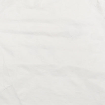Womens UK Size S H&M White Basic T-Shirt