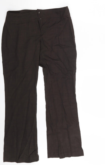 Womens UK Size 10 NL Collection Regular Fit  Brown Trousers