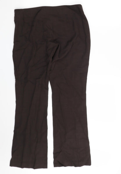 Womens UK Size 10 NL Collection Regular Fit  Brown Trousers