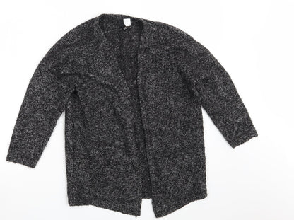 Womens UK Size XS H&M Black Wrap Jumper