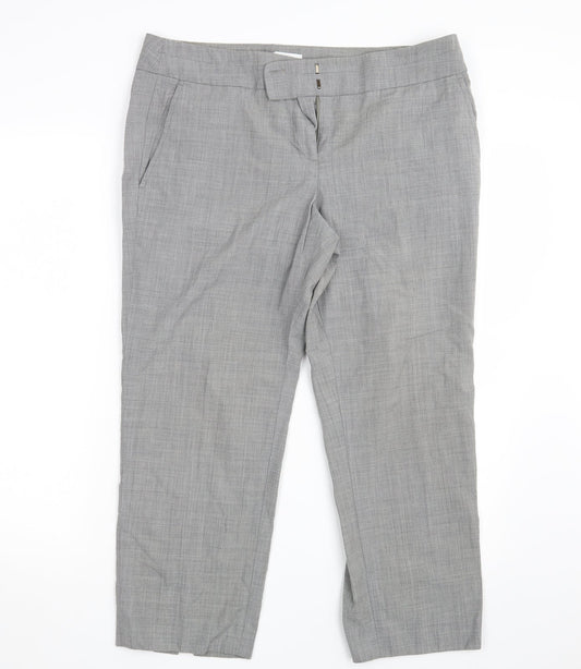 Ann Taylor Womens Grey   Capri Trousers Size 10 L26 in