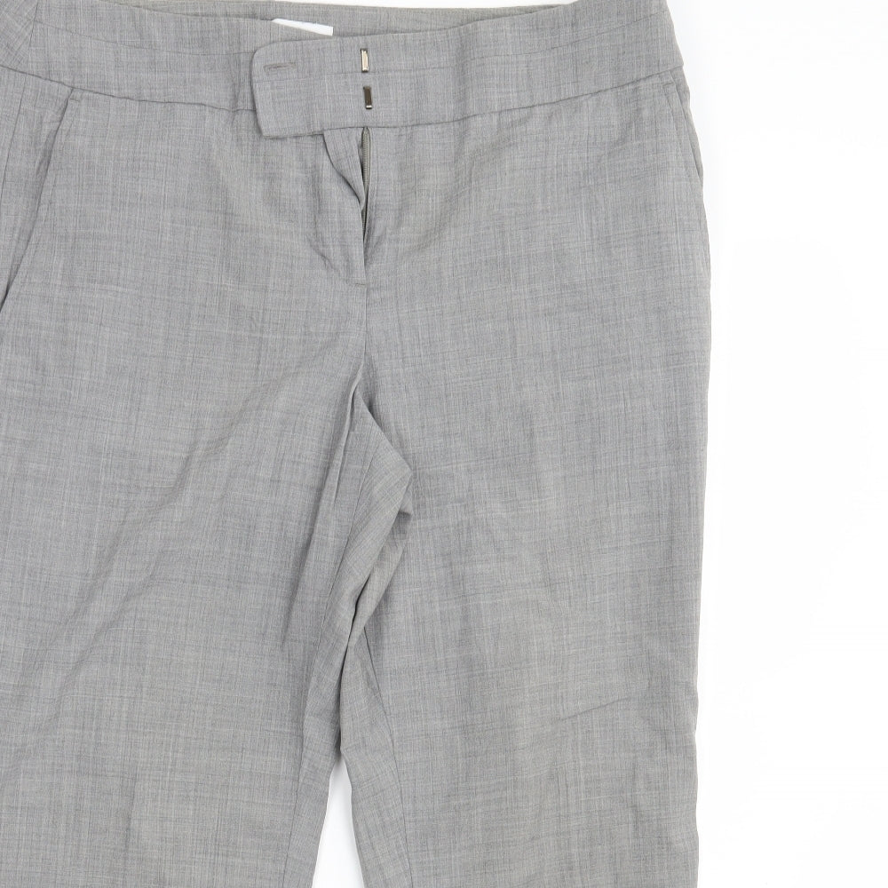 Ann Taylor Womens Grey   Capri Trousers Size 10 L26 in