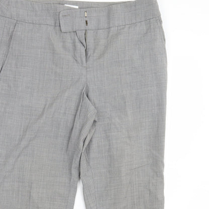 Ann Taylor Womens Grey   Capri Trousers Size 10 L26 in