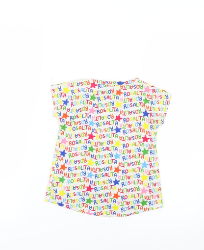 rosalita Girls Multicoloured Geometric  Basic T-Shirt Size 3 Years
