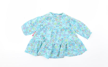 Preworn Baby Multicoloured Geometric  Fit & Flare  Size 24 Months