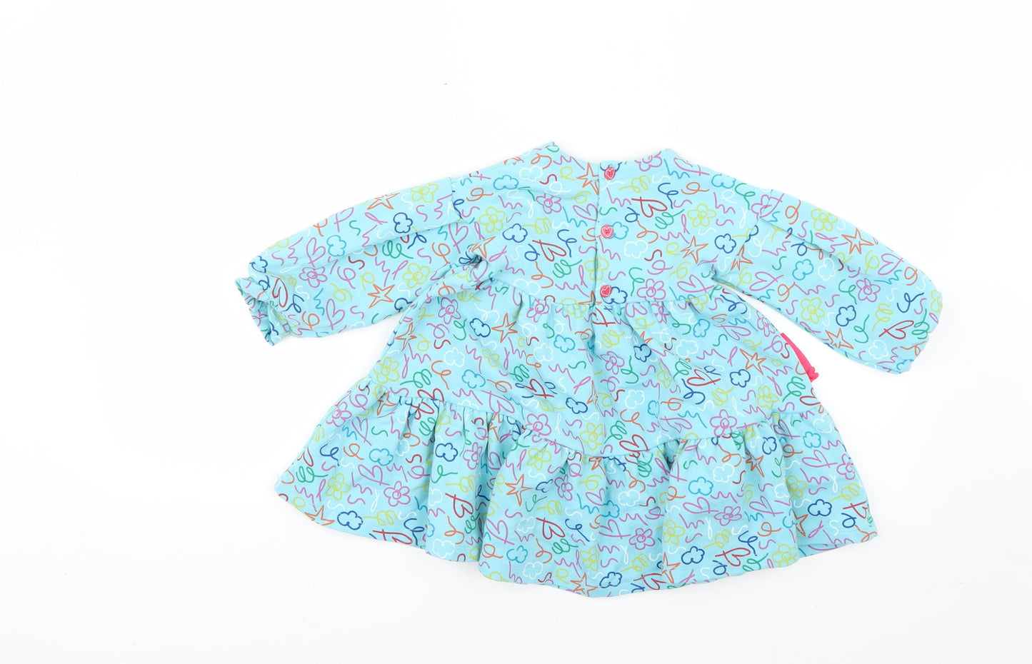 Preworn Baby Multicoloured Geometric  Fit & Flare  Size 24 Months
