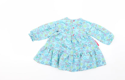 Preworn Baby Multicoloured Geometric  Fit & Flare  Size 24 Months