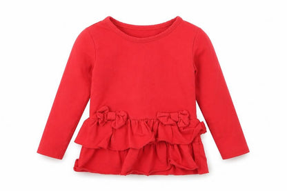 Front view of Preworn girls’ red fit & flare, size 4, years