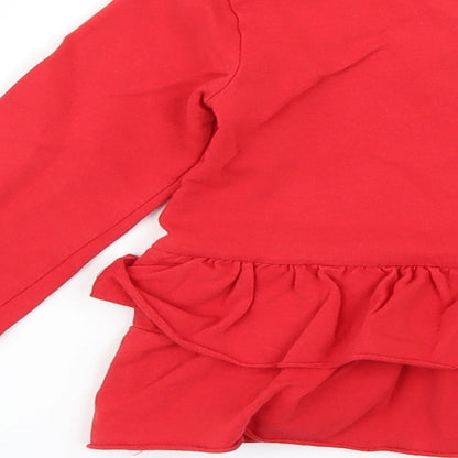 Preworn Girls Red   Fit & Flare  Size 4 Years