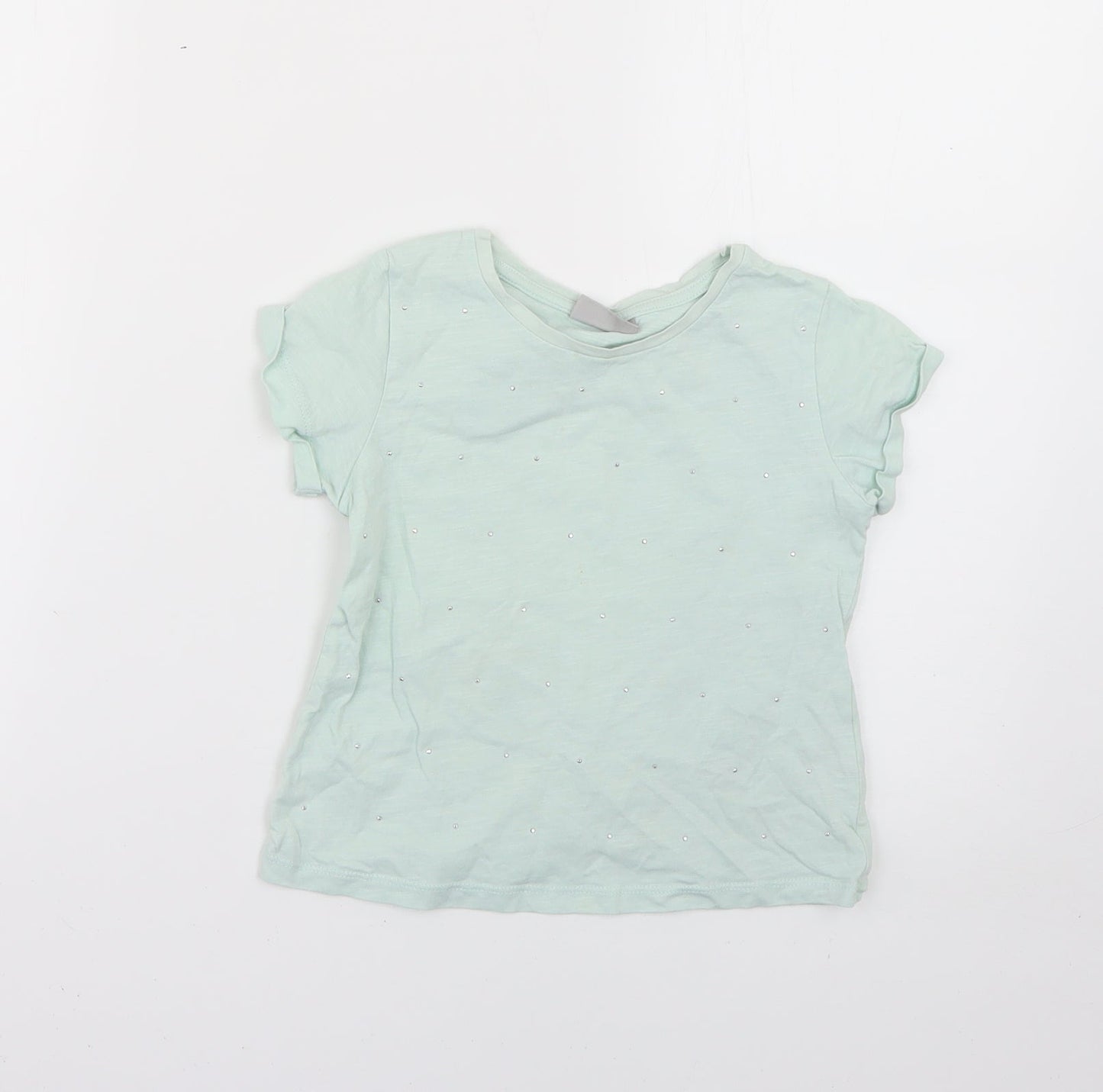 Matalan Girls Green   Basic T-Shirt Size 4 Years