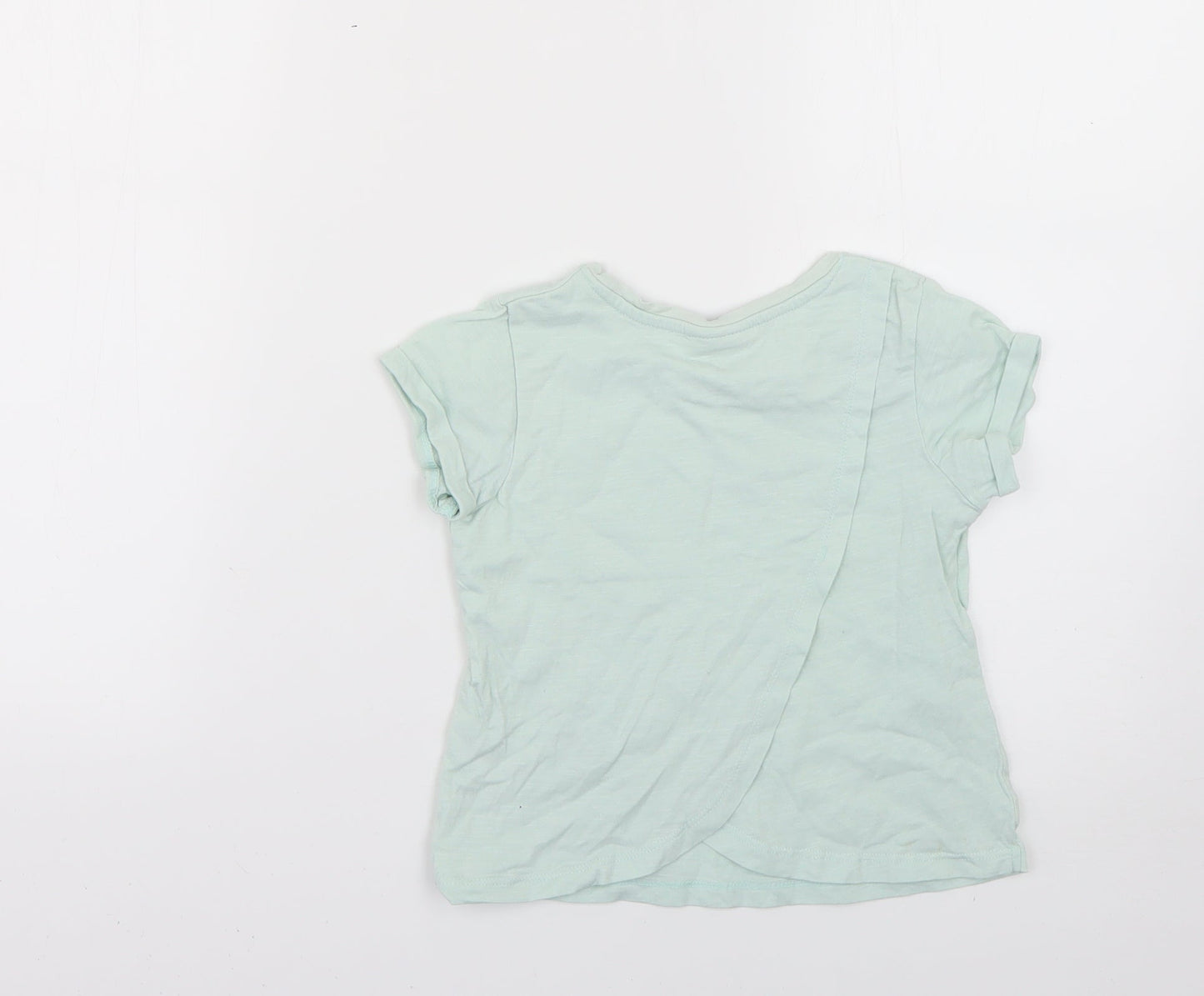 Matalan Girls Green   Basic T-Shirt Size 4 Years