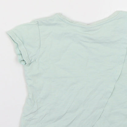 Matalan Girls Green   Basic T-Shirt Size 4 Years