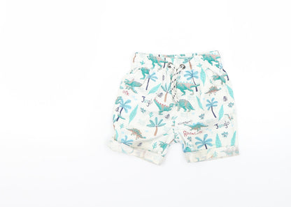 George Baby Multicoloured Geometric  Cropped Trousers Size 12-18 Months